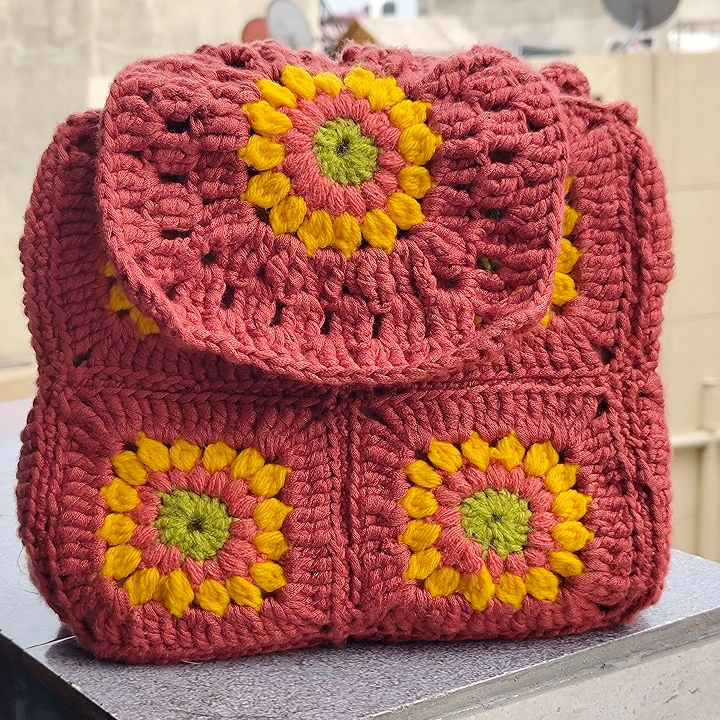 Granny squares Handbag - Image 5