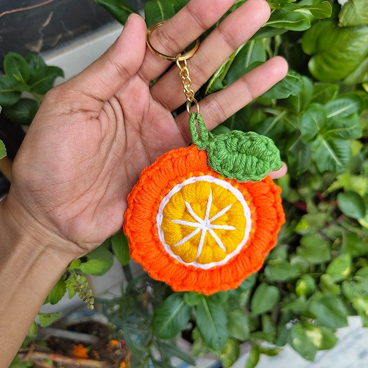Orange 3D keychain