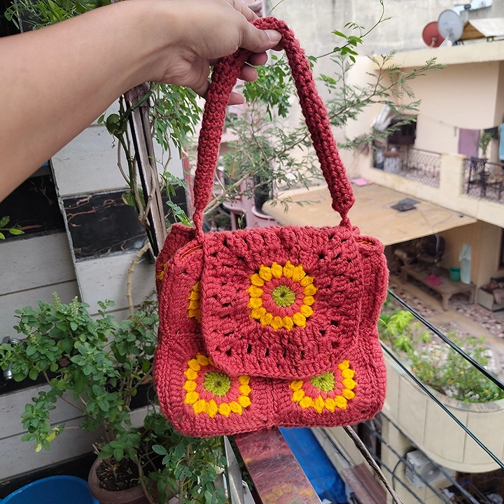 Granny squares Handbag - Image 6